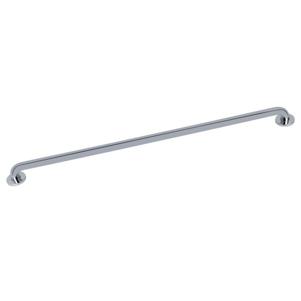 Contemporary Meridian 42" X 1-1/4" O.D Decorative ADA Grab Bar, Chrome, 44.81 L, Brass